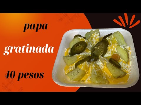 Papa gratinada para vender en mi rinconcito