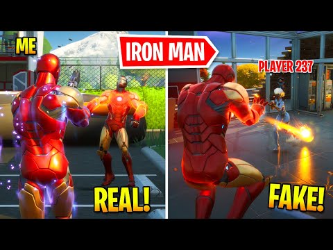 I Pretended To Be BOSS Iron Man In Fortnite