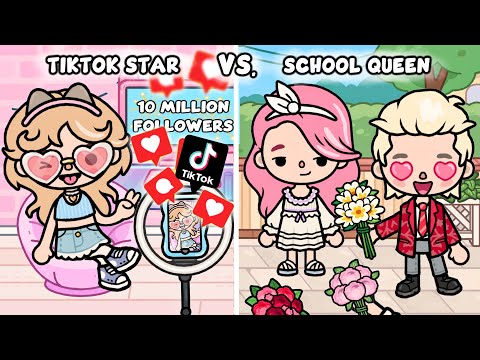 TikTok Star 🤩📱 vs. School Queen 🌟💃 | Toca Boca Story