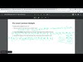 Understanding Least Common Multiple