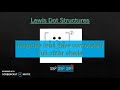 Exploring Lewis Dot Structures of Atoms and Ions