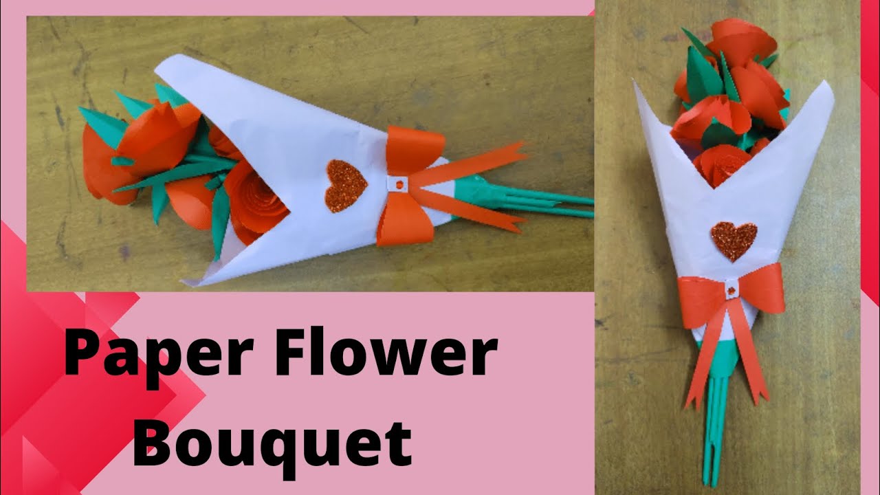 DIY Paper Flower Bouquet/Birthday Gift Ideas