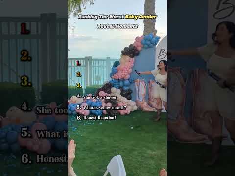 Ranking The Worst Baby Gender Reveal Moments #viralshorts