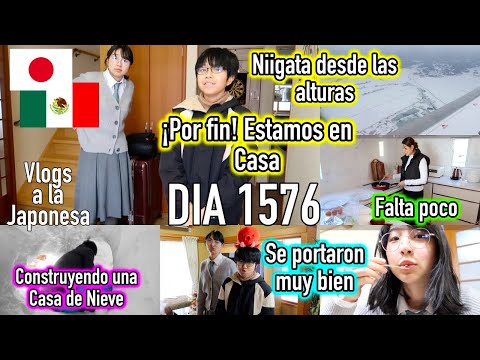 Construyendo  una CASA DE NIEVE + REGRESAMOS con los Niños JAPON - Ruthi San ♡ 10-02-25