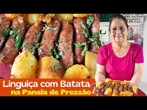 📽️🥔 AO VIVO: LINGUIÇA COM BATATAS "ASSADA" NA PANELA DE PRESSÃO