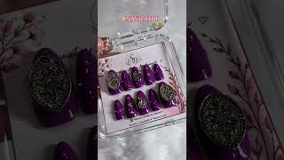 NAVRATRI PressOns Nails✨ #handmadenails #indiannailart #luxurypresson #navratrinails #pressonnails #