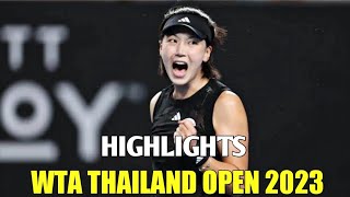 Xinyu Wang vs Watson Highlights - Wta Thailand Open 2023 Hua Hin