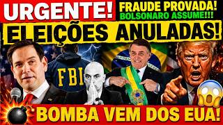 FRAUDE ACABA DE SER PROVADA PELOS EUA. EL3!ÇÃ0 ANULADA! BOLSONARO FELIZ!
