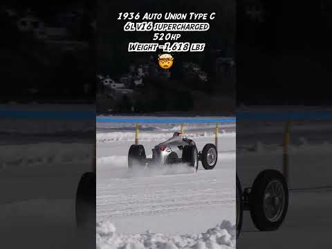 INSANE Auto Union Type C Drifting in St Moritz