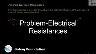 Problem-Electrical Resistances