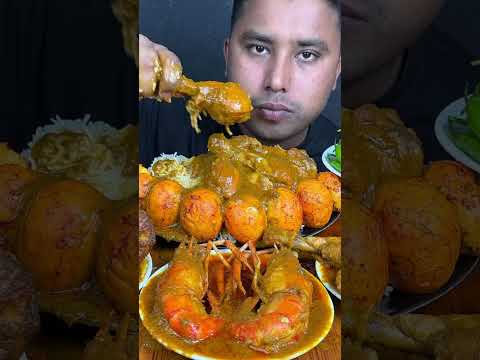 Chicken leg piece eating challenge #shorts