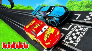 🚗 Lightning McQueen in an Epic Race with Disney Cars Toys 🏁 Which Car Wins? Video for Kids | Kidibli
