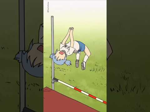 She finally made that jump💀🤣 [Nichijou] #animeedit #viral #fyp