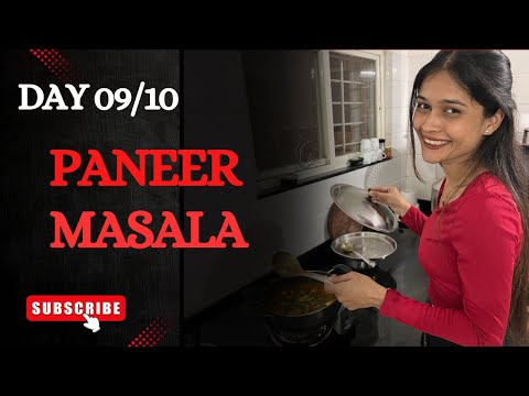 Day 09/10 || Paneer Masala Recipe || #10dayschallenge #dailyvlog