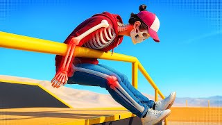 Breaking ALL 206 BONES as a PRO SKATEBOARDER! (Skate 4)