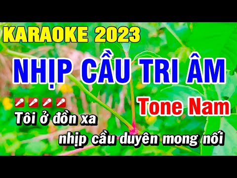 Nhịp Cầu Tri Âm Karaoke Nhạc Sống Tông Nam | Hoài Phong Organ