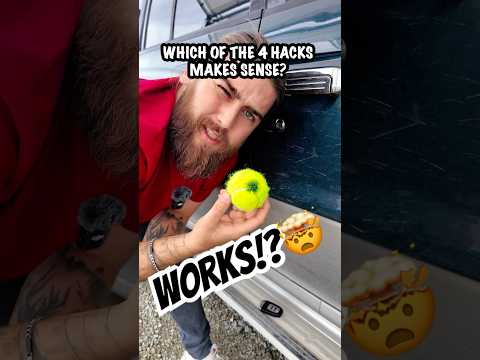 Which One Would You Use? Testing Viral Car Hacks Like the Tennis Ball Trick!#car #hacks #Carlovers