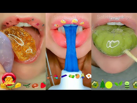 30 Minute Satisfying ASMR Eating EMOJI FOOD Mukbang 먹방