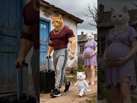 الخيانة والألم قصة الأب المفقود وحياة الابنة المظلومة #cat#meow #viral #funny #sad #pets #aishorts