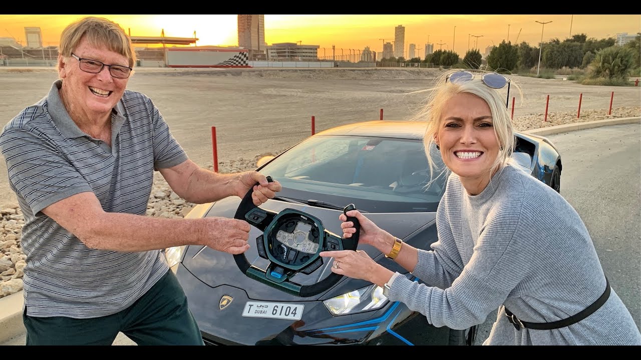 Teaching Dad How To Drive A Lamborghini
