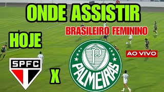 SÃO PAULO X PALMEIRAS HOJE BRASILEIRO FEMININO ONDE ASSISTIR ONDE VAI PASSAR QUAL CANAL VAI PASSAR