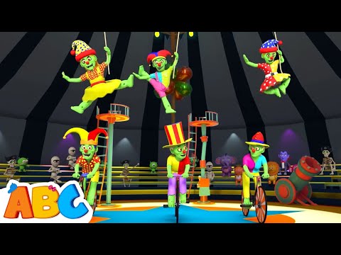 🧟Crazy Zombie Family In A Spooky CIRCUS 🤡by @AllBabiesChannel | NEW 3D Halloween Songs for Kids