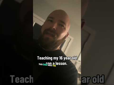 Dad just decided to teach his son a lesson and it's hilarious