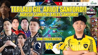 AGRESIF GAMEPLAY ARLOT SANFORD!! SEMI FINAL MATCH 1 ONIC ID VS LIQUID PH EWC