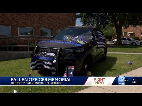 YouTube video thumbnail: Milwaukee Community Honors Fallen Officer Kendall Corder