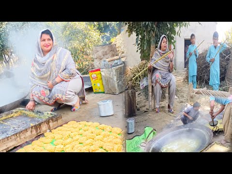 My village natural sugar milGur bananae ka tarika|100%natural jaggery(Gur) making|village food