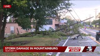 YouTube video thumbnail:  Thunderstorms Topple Powerlines and Trees