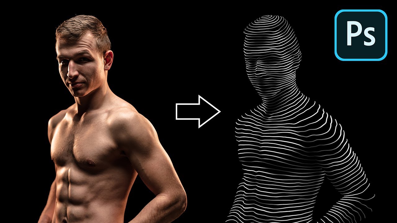 Turn Yourself Into Line-Man With Photoshop!