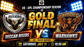 #live  | DECCAN RISERS V/S WARHAWKS | GOLD FINAL | VAS-CPL SEASON-10 | SPORTS CT |#t20