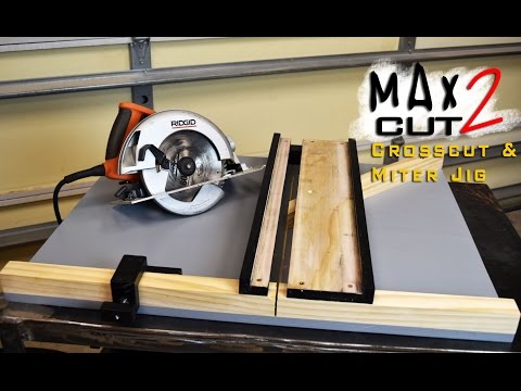 Making Circular Saw Crosscut & Miter Jig The MAX CUT 2  | Limited Tools Episode 003
