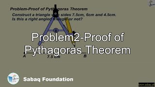 Problem2-Proof of Pythagoras Theorem