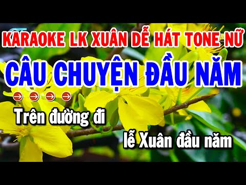 Karaoke Liên Khúc Tone Nữ Nhạc Xuân Dễ Hát 2025 | Câu Chuyện Đầu Năm – Đón Xuân Này Tôi Nhớ Xuân Xưa