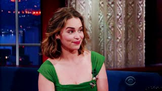Legendado: Emilia Clarke no The Late Show with Stephen Colbert - Parte 1