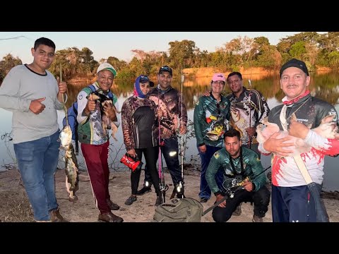 PESCARIA DE TUCUNARÉ COM A TURMA DE AMIGOS E SEGUIDORES