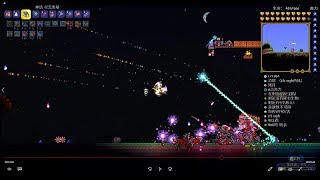 泰拉瑞亞Terraria【霜月單人搞定20波】終於掉格林齊寶寶哨子了😭😭還是兩個😁這機率不到1%阿!!!