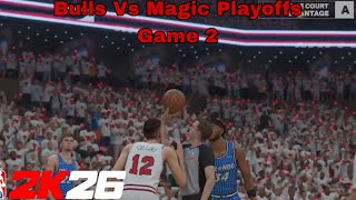 Bulls Vs Magic Playoffs Game 2 NBA2K26 Fulls Game Ft Volt 