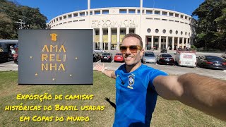 Entrei na Exposição Mais Incrível da Seleção Brasileira! Camisas Históricas de 1958 a 2022.