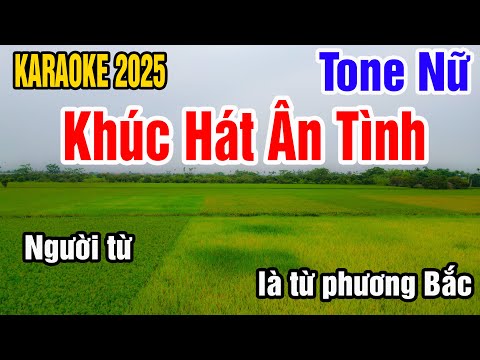 Karaoke Khúc Hát Ân Tình Tone Nữ Nhạc Sống gia huy karaoke