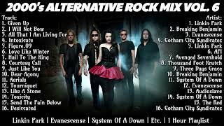 2000's Alternative Rock Mix #6 - 1 Hour Playlist - Linkin Park, Evanescence, Etc. 🔥