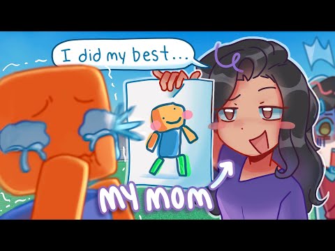 Teaching My Mom How To Draw in Roblox