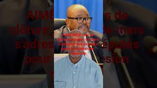 urgent💥🚨 Président ass.national Aimé Boji adresse le message aux députés, rappelle à la cohésion.