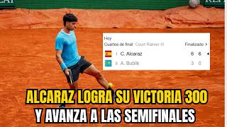 💣¡ALCARAZ DOBLEGA A BUBLIK EN 1 HORA Y SE PONE A 300!