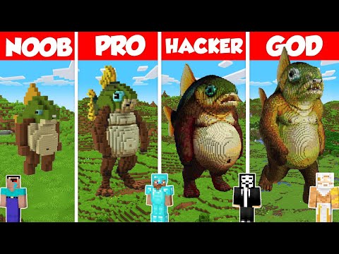 Trippi Troppi Build Battle Challenge - Noob vs Pro vs Hacker vs God - Minecraft Animation