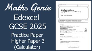 Edexcel GCSE 2025 Higher Paper 3 Practice Paper