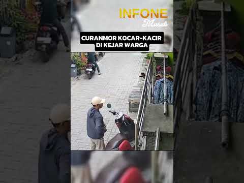 Tertangkap Basah Curanmor Dikejar Warga #beritaviral #Videoviral #Kabarhariini