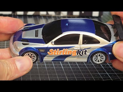 1/43 Scale RC Drift Car 4WD 15km/h Gryo Unboxing & Test RUN